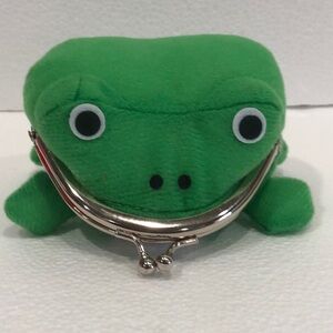 Green Frog Coin Purse NEW